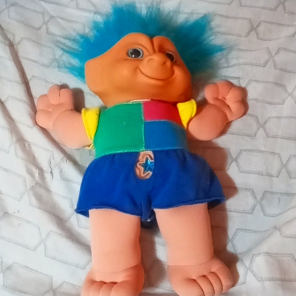 Vintage 1998 Treasure Troll Doll, Used, Good Condition